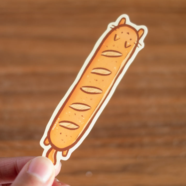 Vinyl sticker - Baguette cat