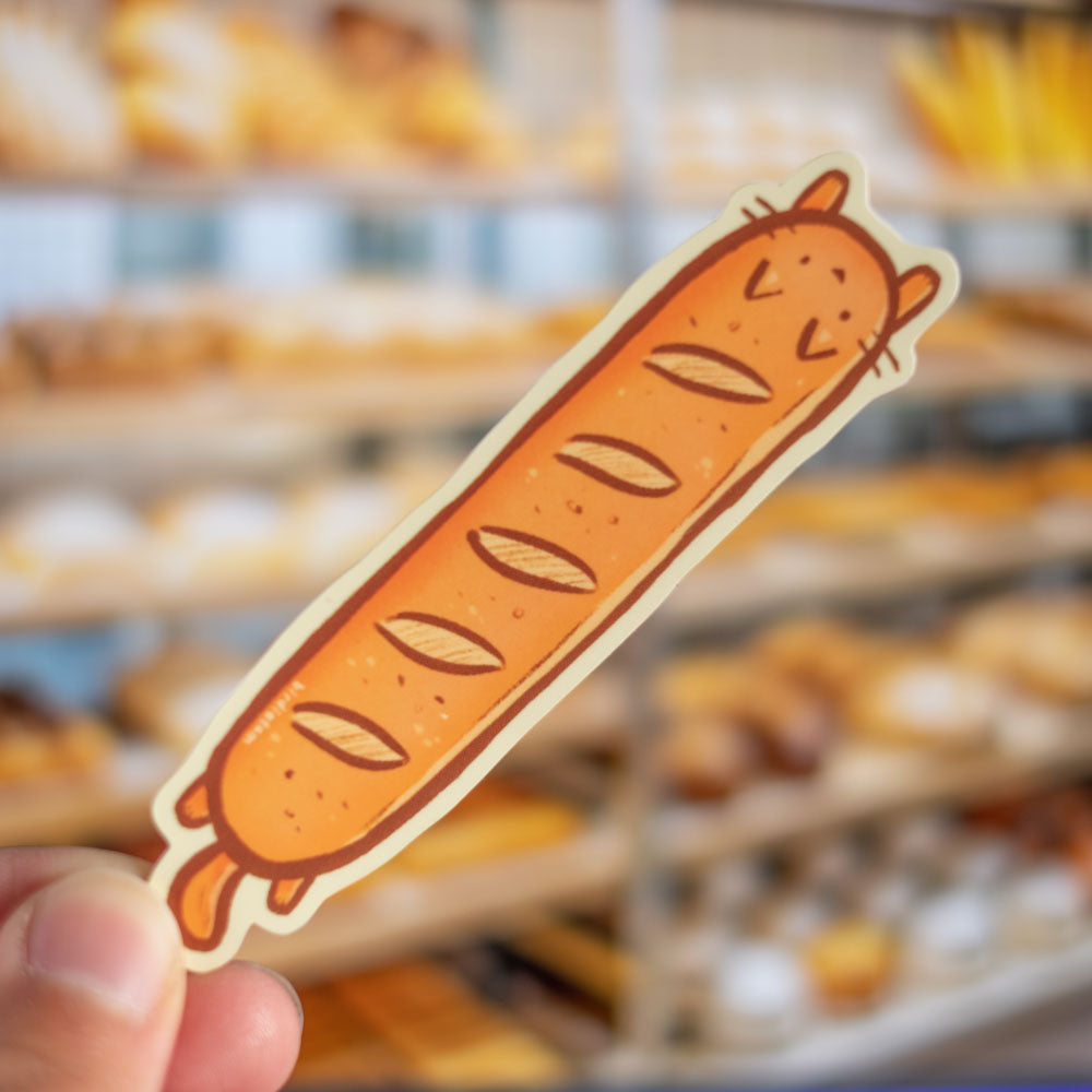 Vinyl sticker - Baguette cat