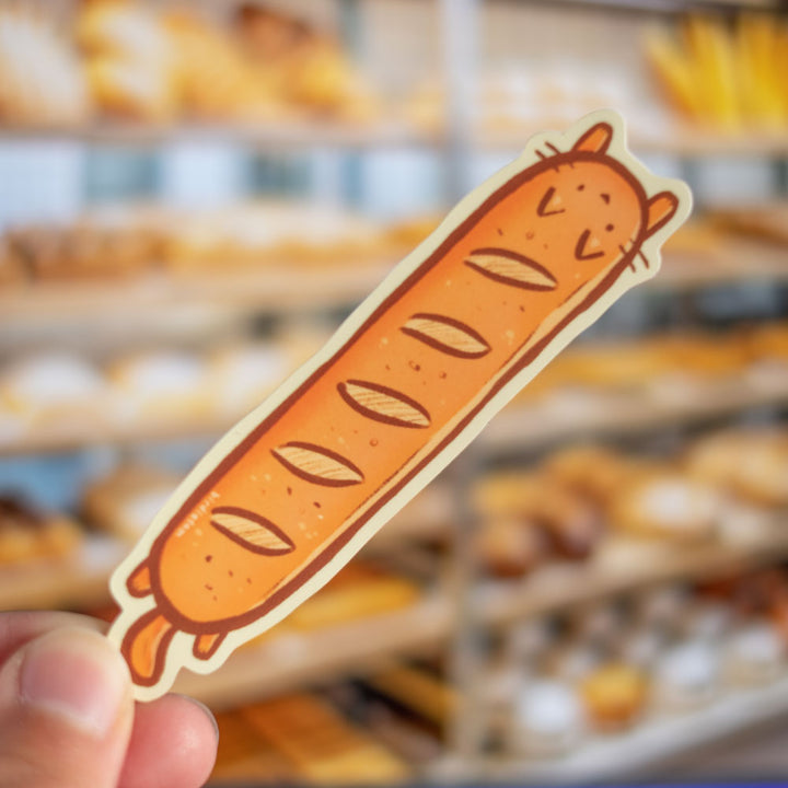 Vinyl sticker - Baguette cat