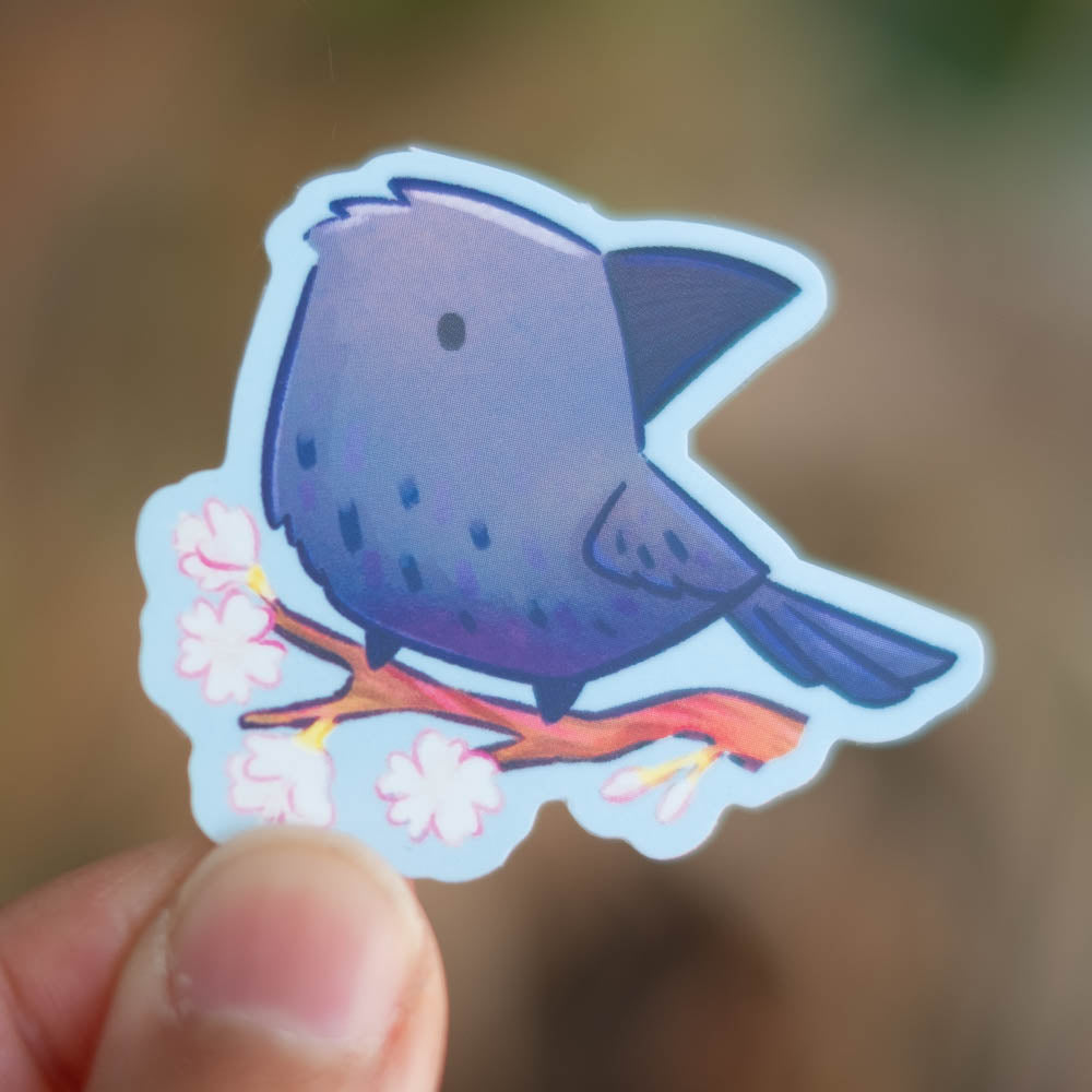 Vinyl sticker - Crow blossoms