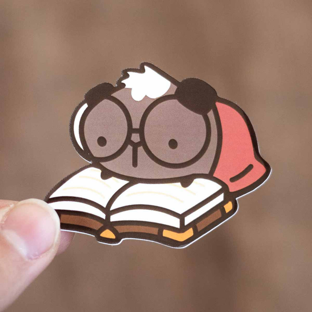 Vinyl stickers - Set of 3 cozy caffeine piggies