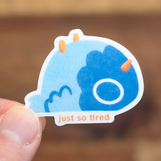 Vinyl sticker - Tired pigeon
