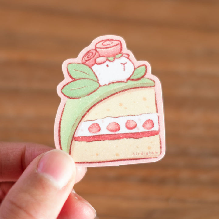 Vinyl sticker (sparkly matte) - Princess cake