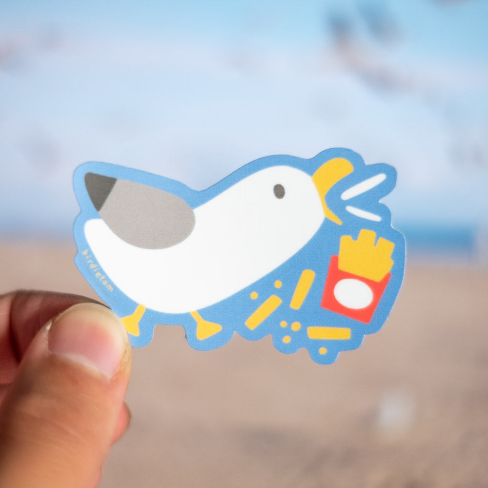 Vinyl sticker - Hungry seagull