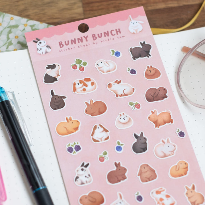 Sticker sheet - Berry bunny bunch