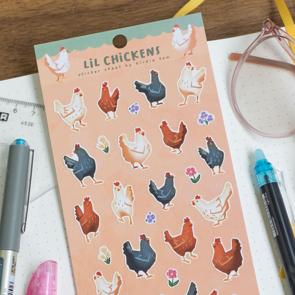 Sticker sheet - Lil chickens
