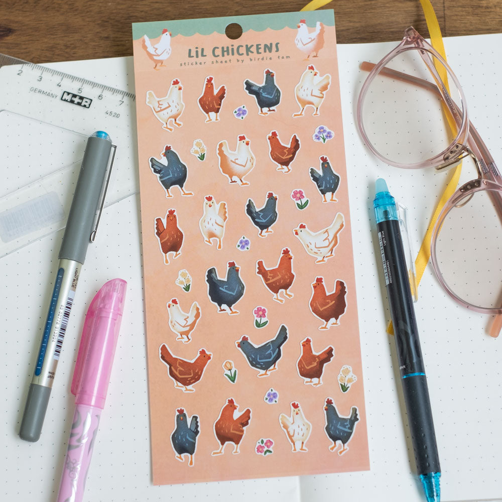 Sticker sheet - Lil chickens