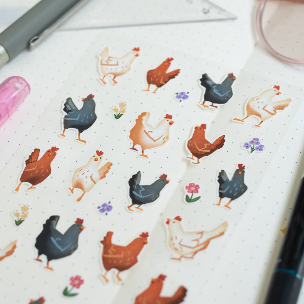 Sticker sheet - Lil chickens