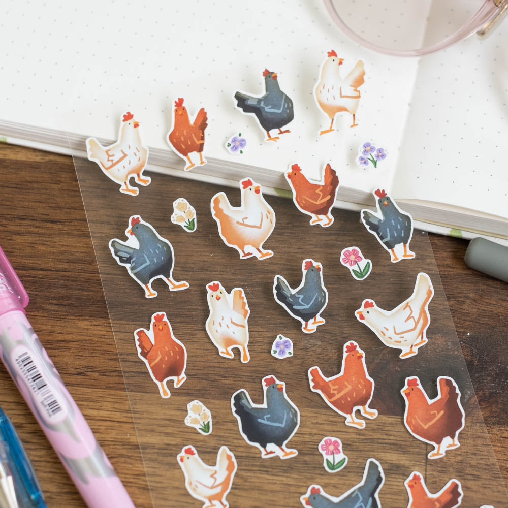 Sticker sheet - Lil chickens