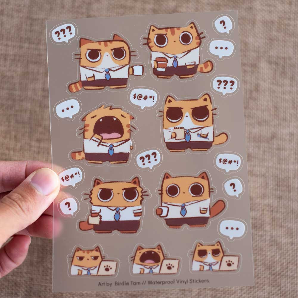 Sticker sheet - Corporate cats