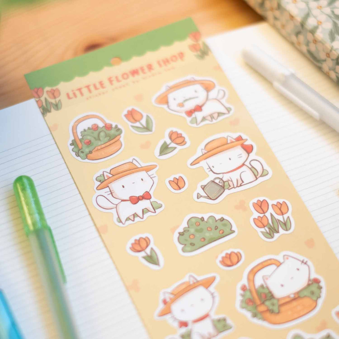 Sticker sheet - Lil flower shop
