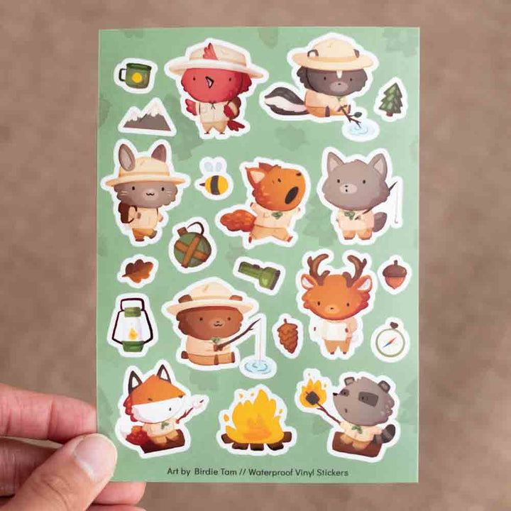 Sticker sheet - Forest scouts