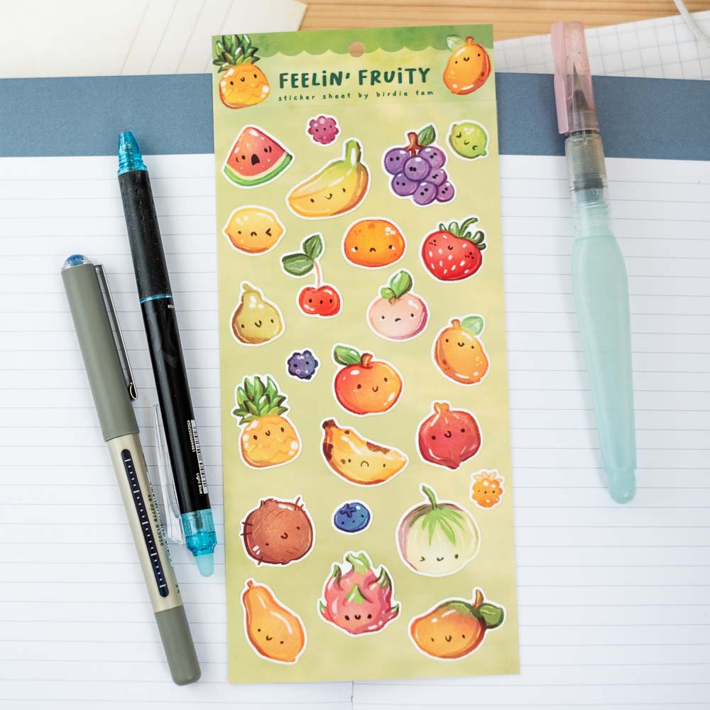 Sticker sheet - Happy fruit