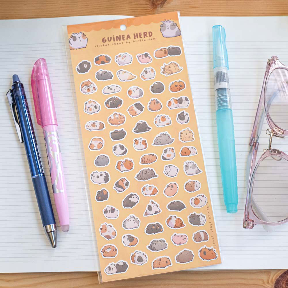Sticker sheet - Guinea pig herd