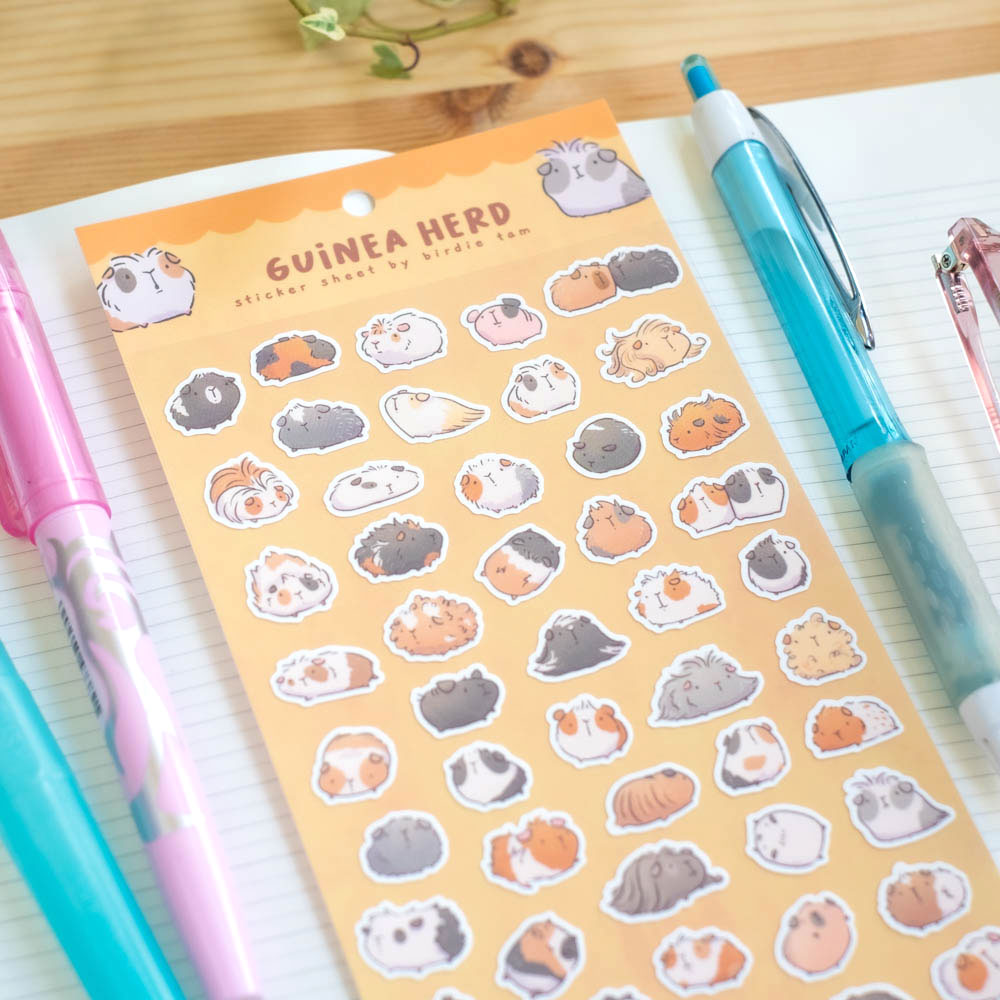 Sticker sheet - Guinea pig herd