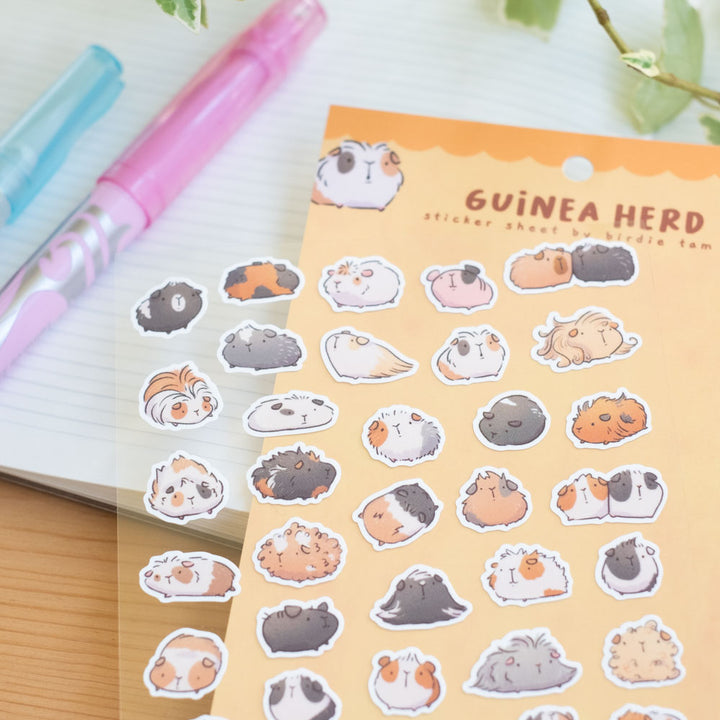 Sticker sheet - Guinea pig herd