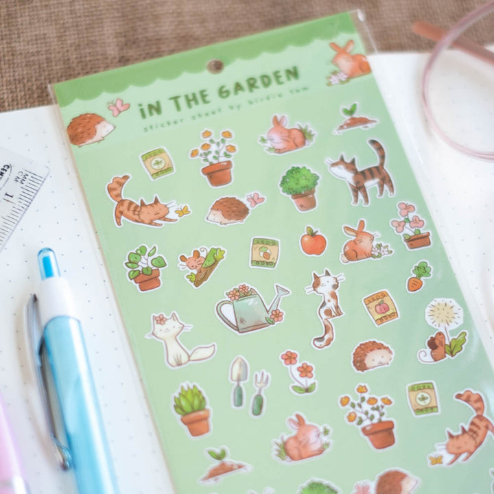 Sticker sheet - In the garden