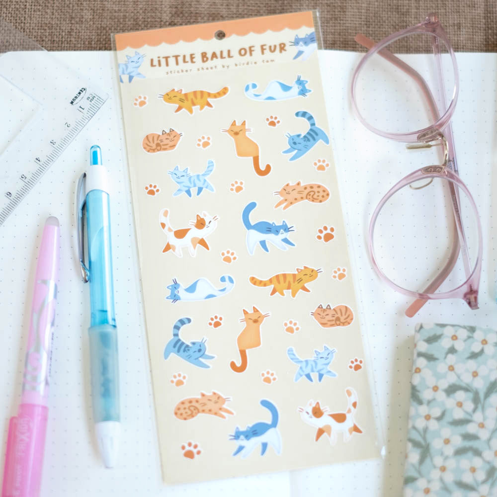 Sticker sheet - Little ball of fur