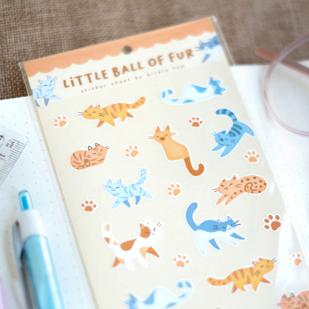 Sticker sheet - Little ball of fur