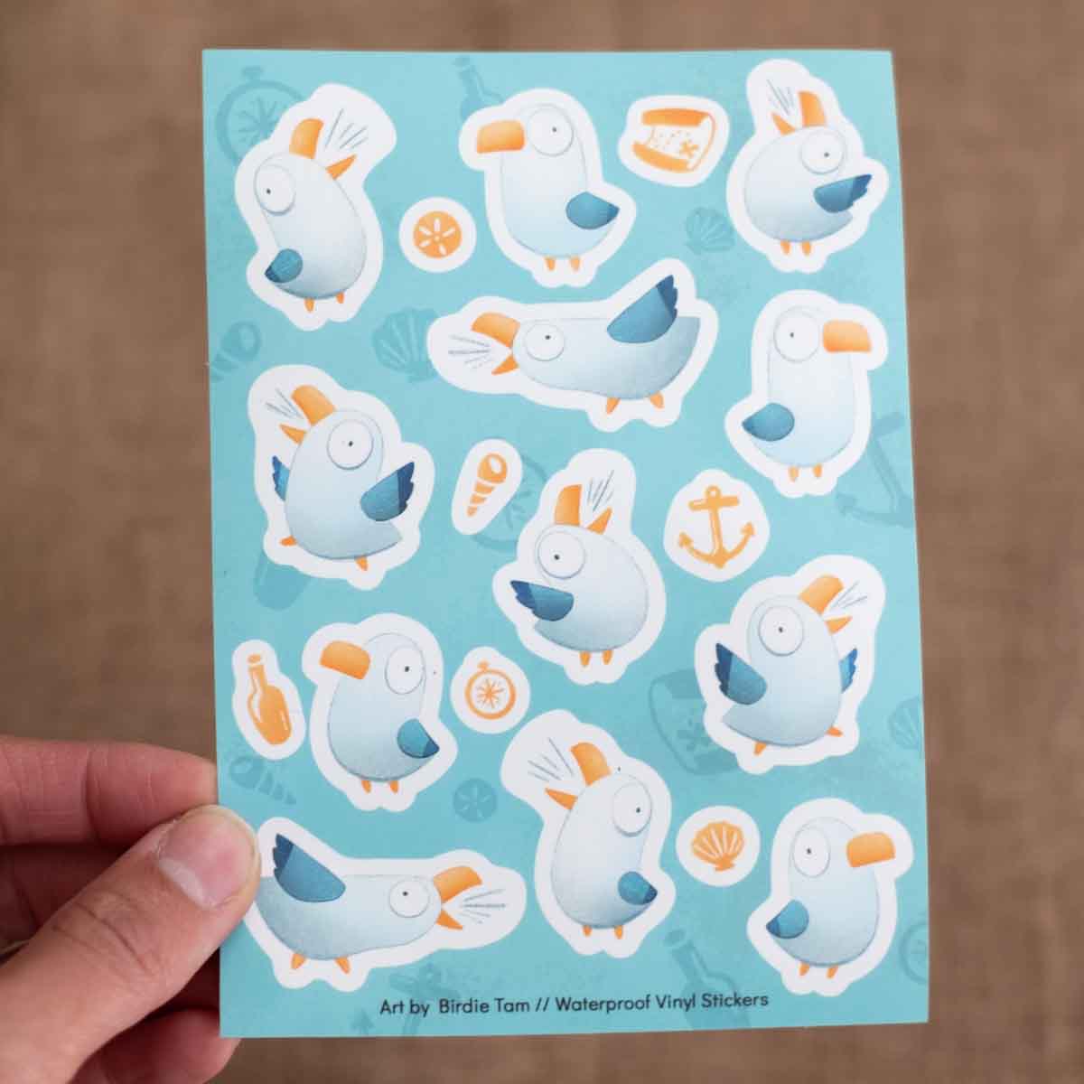 Sticker sheet - Loud seagulls