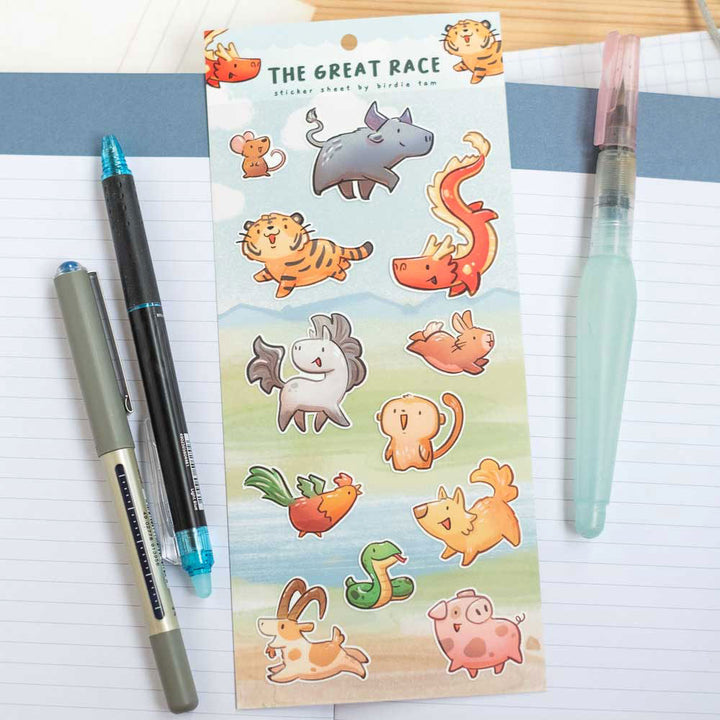 Sticker sheet - The Great Race