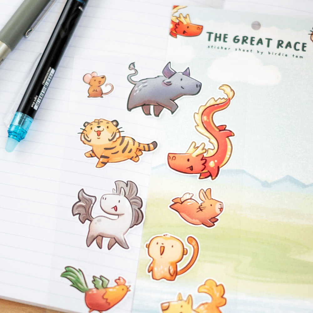 Sticker sheet - The Great Race