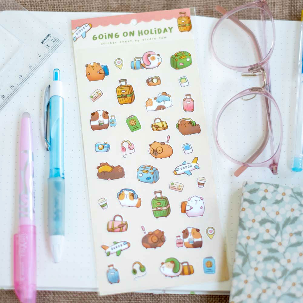 Sticker sheet - Going on holiday