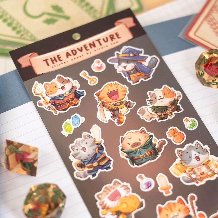 Sticker sheet - The Adventure