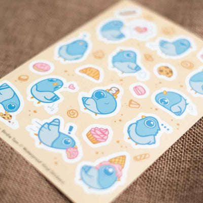 Sticker sheet - Pigeons and pastries