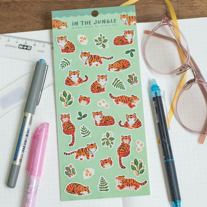 Sticker sheet - Tigers in the Jungle