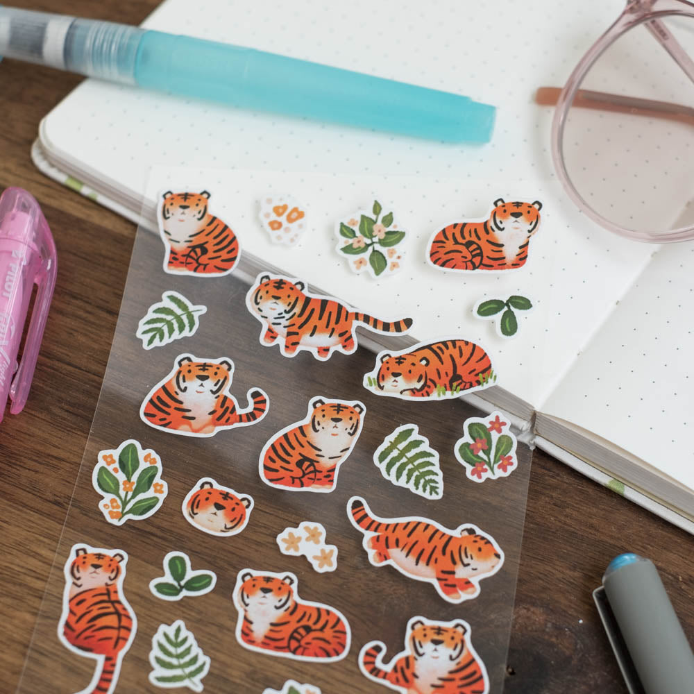 Sticker sheet - Tigers in the Jungle