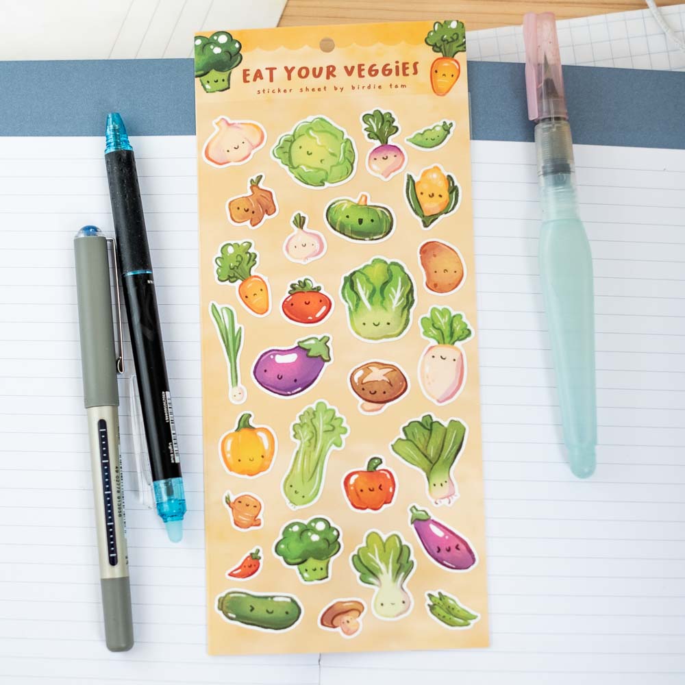 Sticker sheet - Eat veggies
