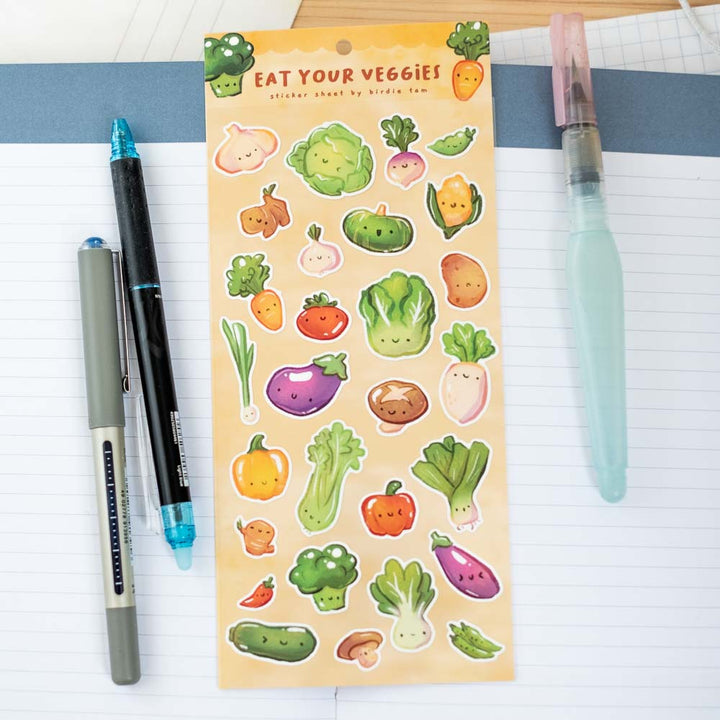 Sticker sheet - Eat veggies
