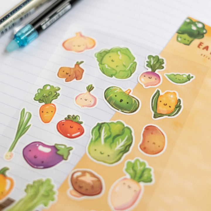 Sticker sheet - Eat veggies