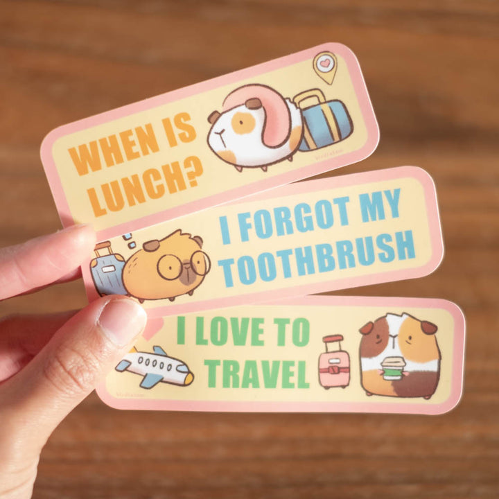 Vinyl sticker (set of 3) - Travel stickers