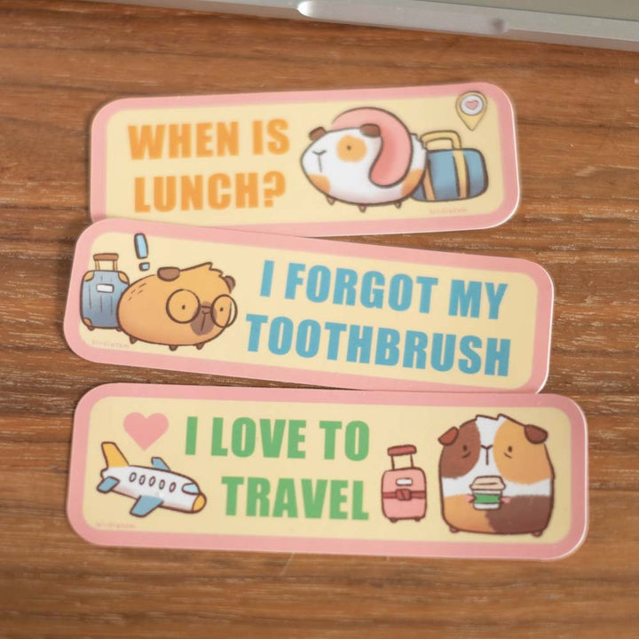 Vinyl sticker (set of 3) - Travel stickers