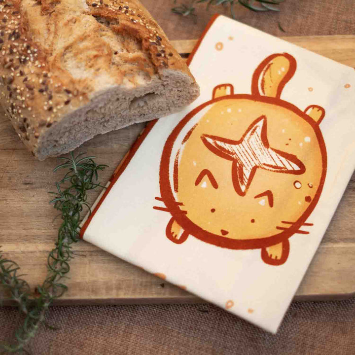 Tea towel - Bread cats