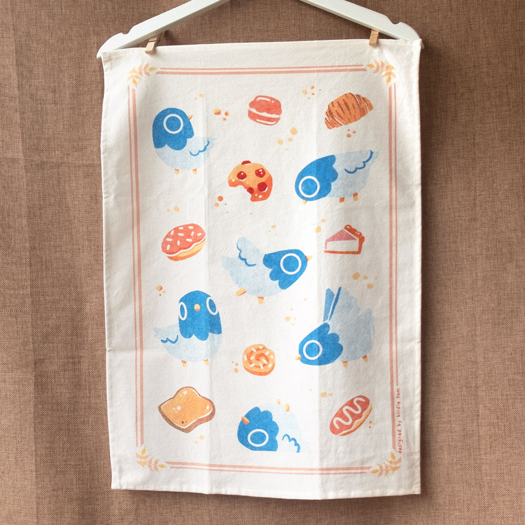 Tea towel - Pigeons & Pastries