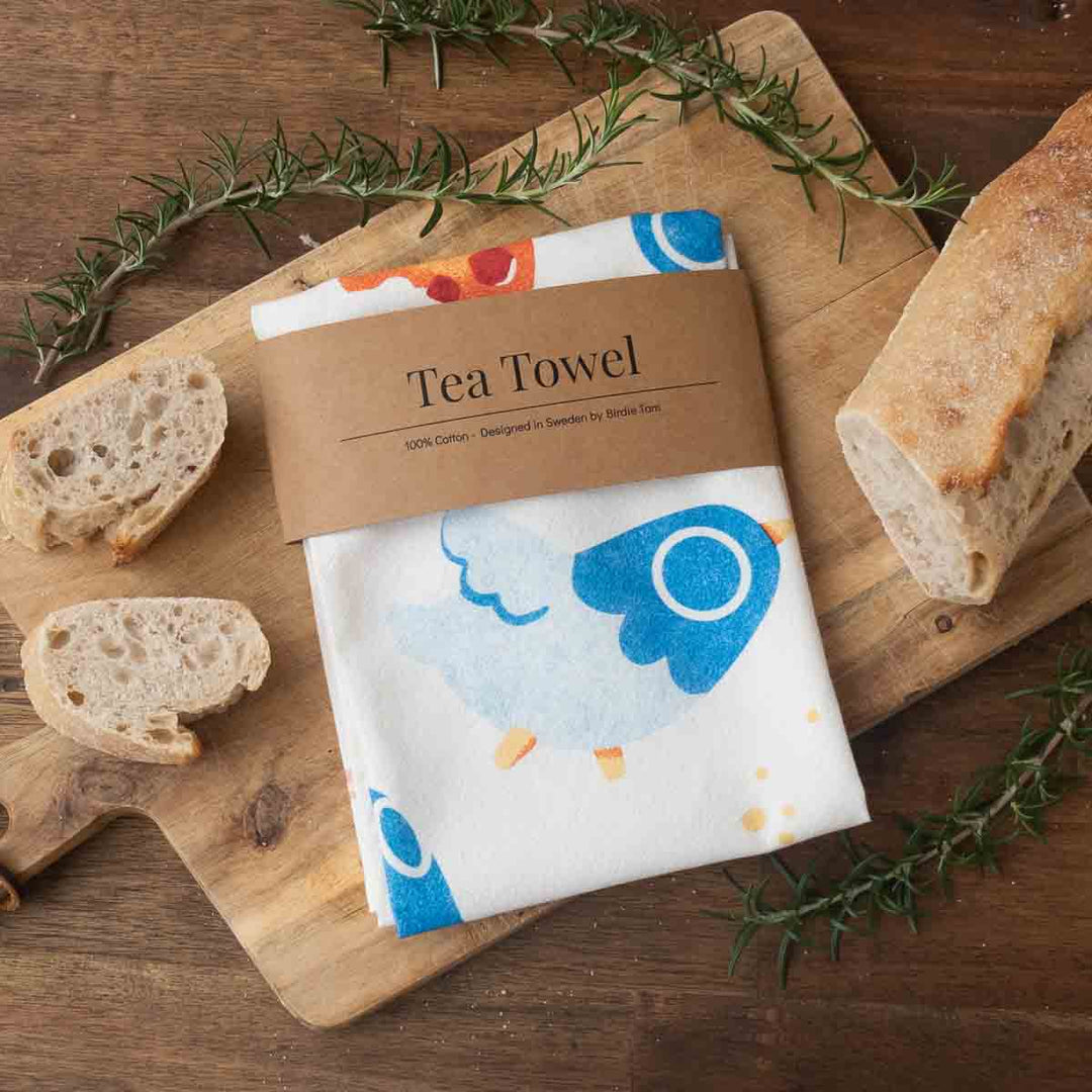 Tea towel - Pigeons & Pastries