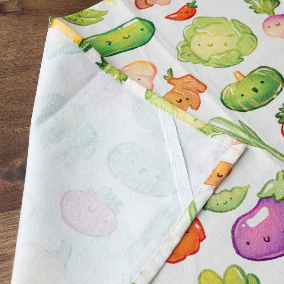 Tea towel - Green veggies