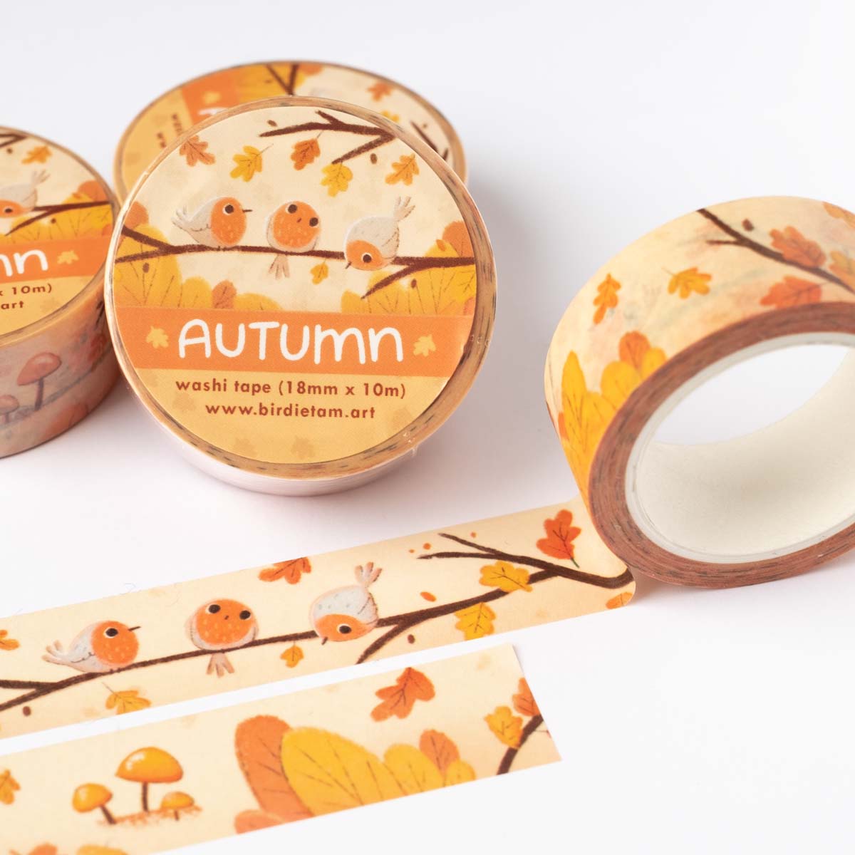 Bundle, washi tape set of 5 - Autumn moments