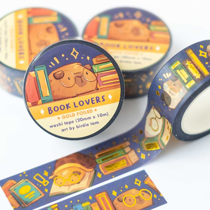 Washi tape (gold foil) - Book lover