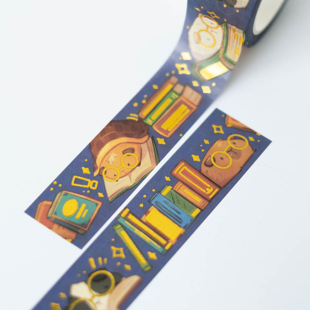 Washi tape (gold foil) - Book lover