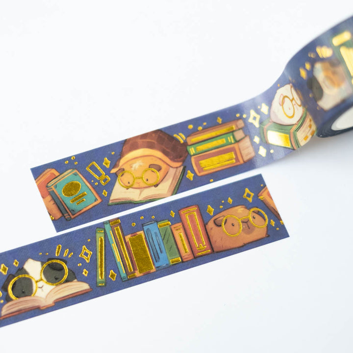 Washi tape (gold foil) - Book lover