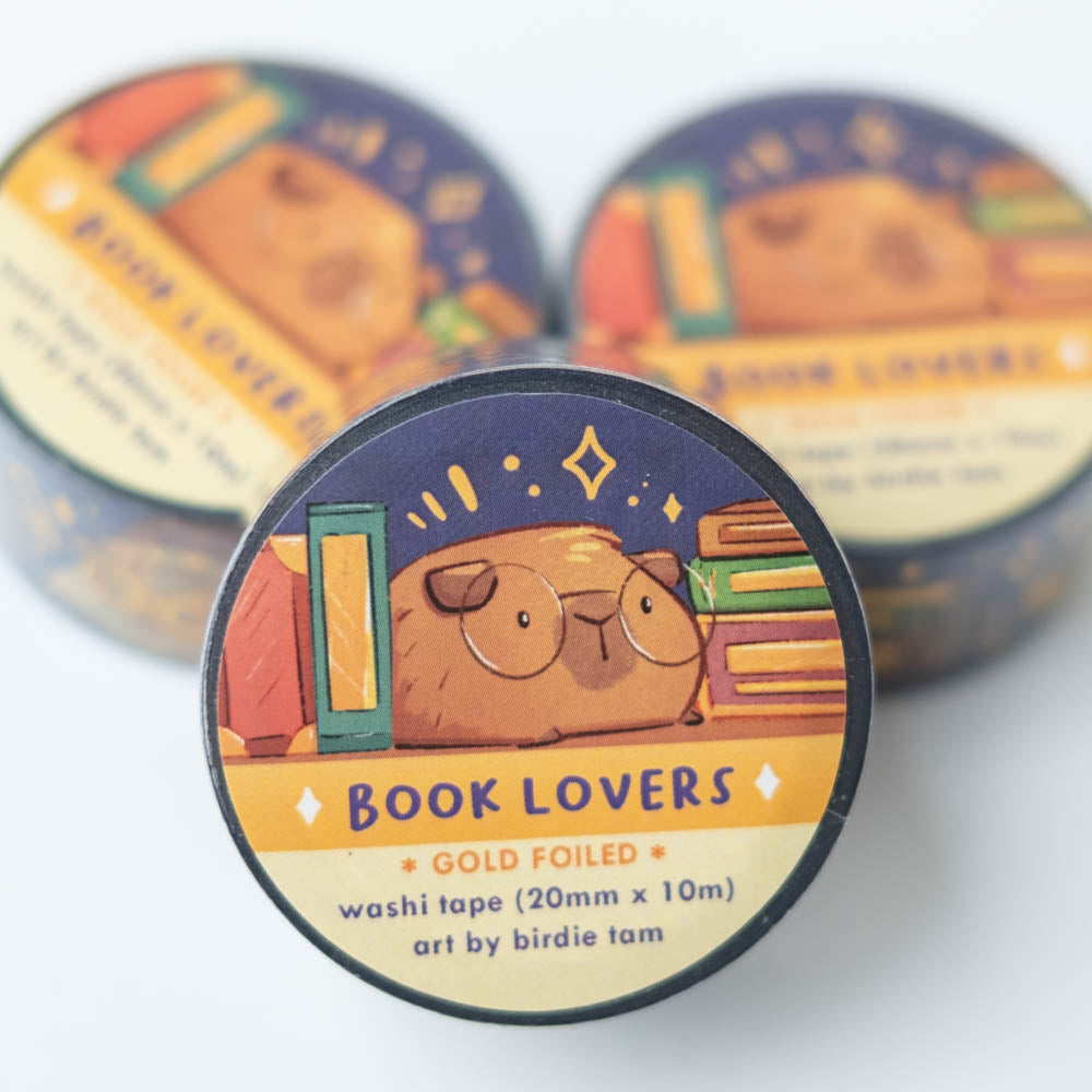 Washi tape (gold foil) - Book lover