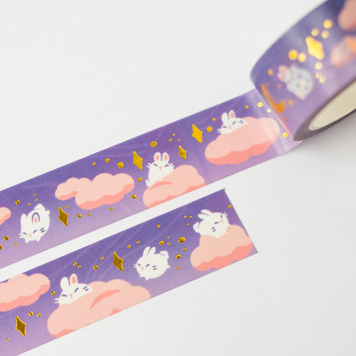 Washi tape (gold foil) - In the clouds