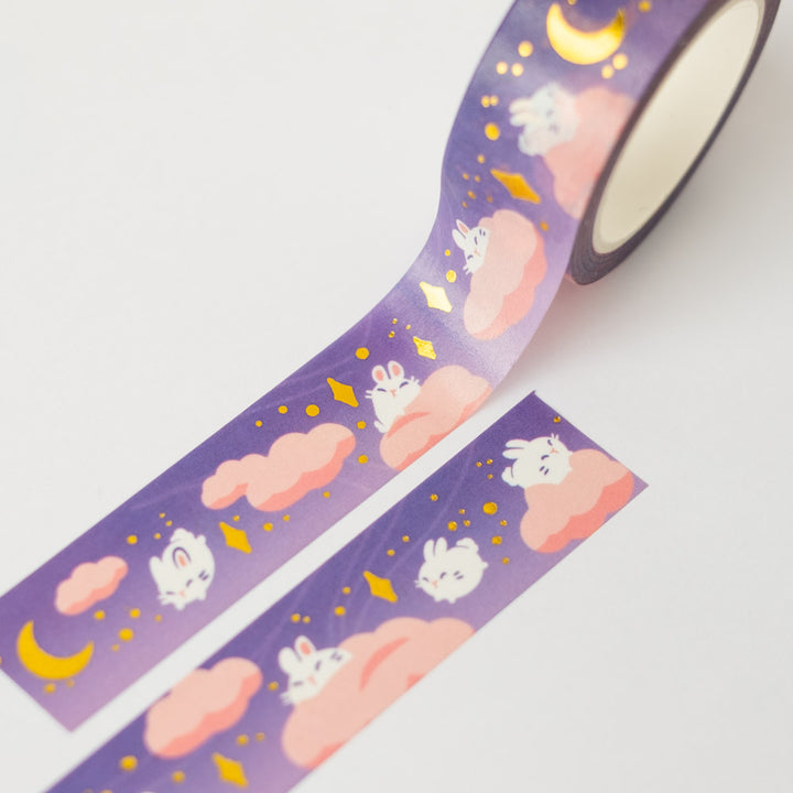 Washi tape (gold foil) - In the clouds