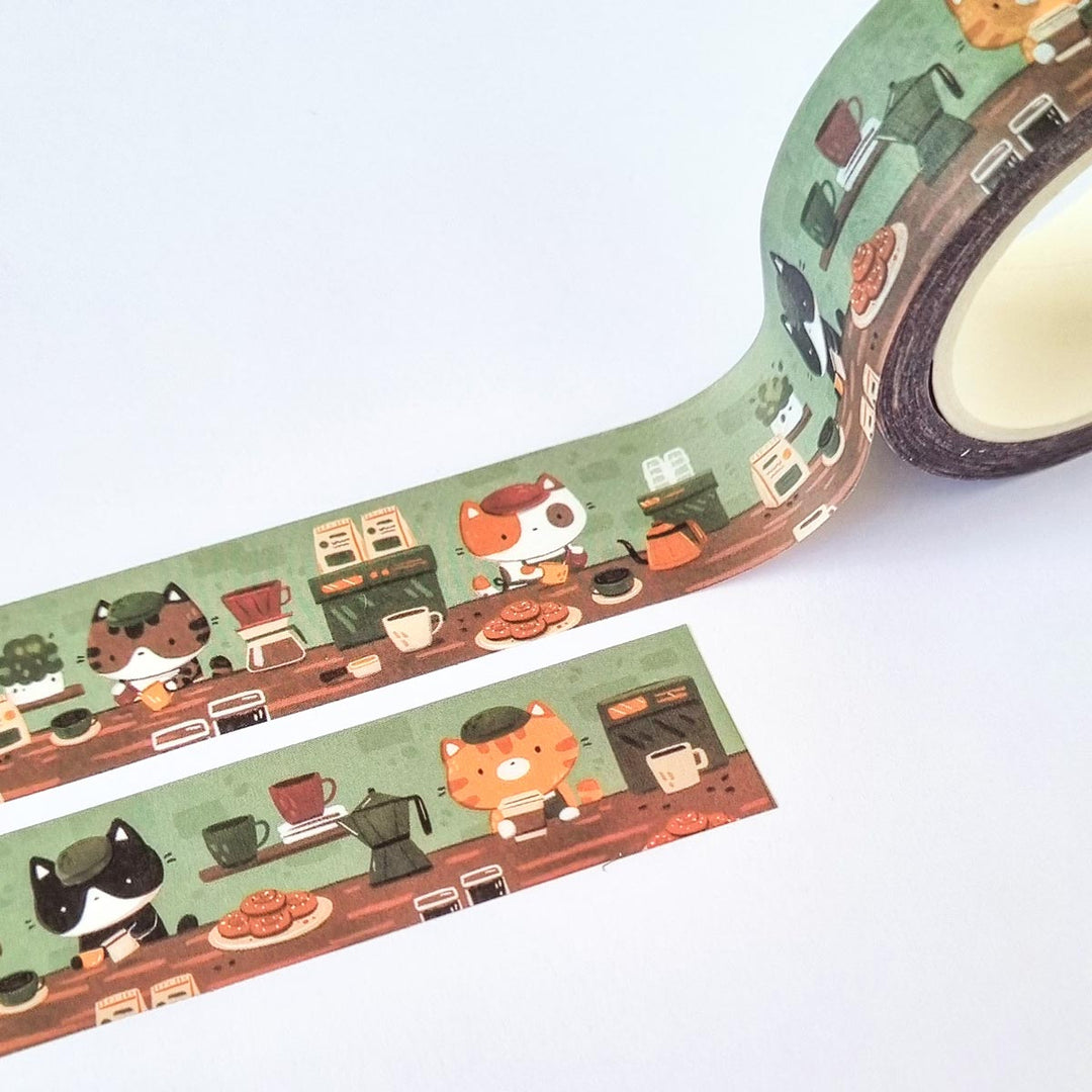 Washi tape - Cat cafe