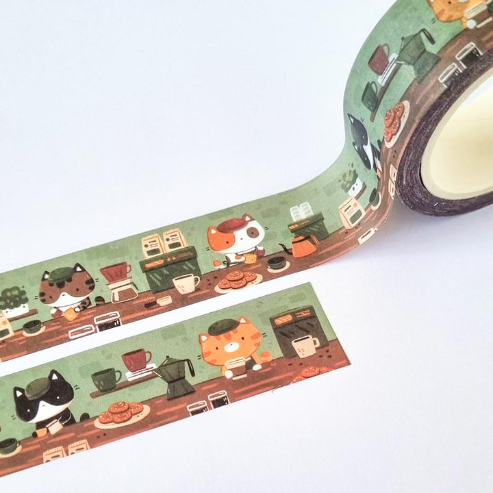 Washi tape - Cat cafe