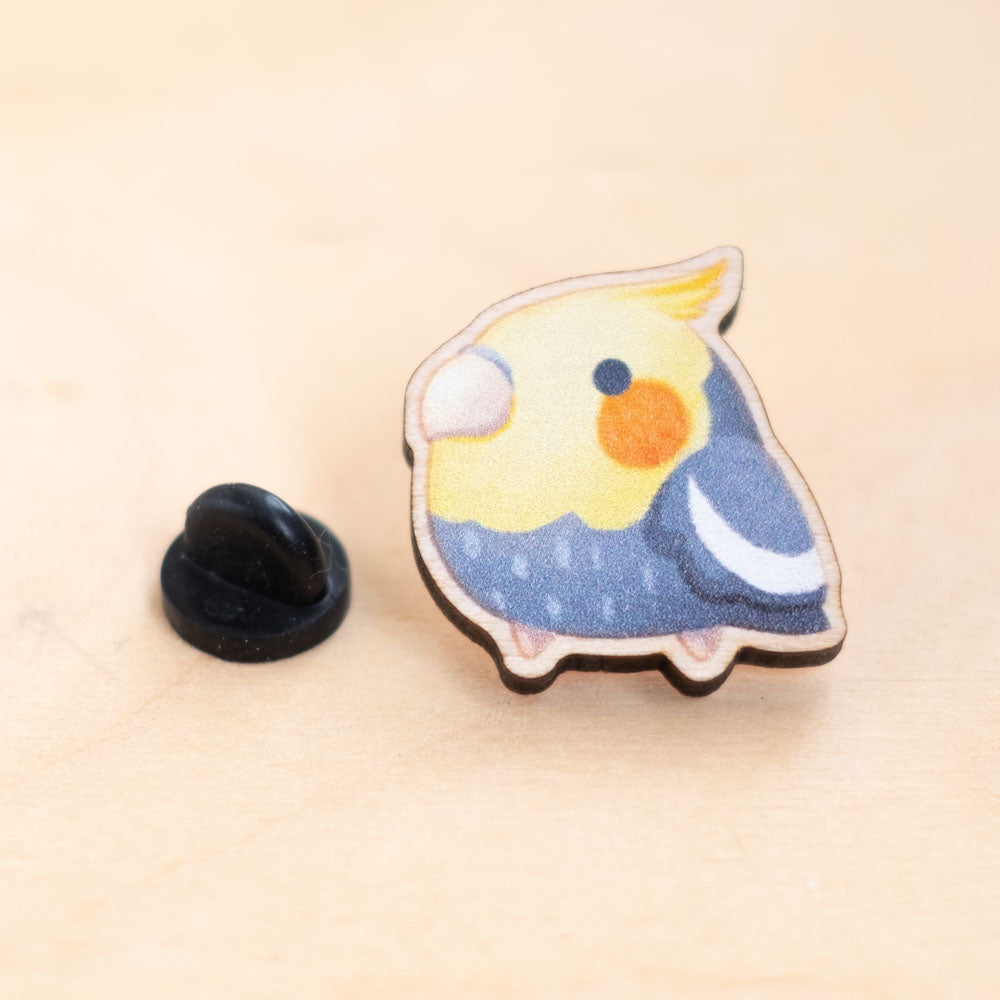 Wooden pin - Cockatiel